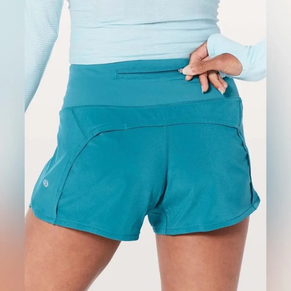 lululemon athletica Teal Running Shorts
